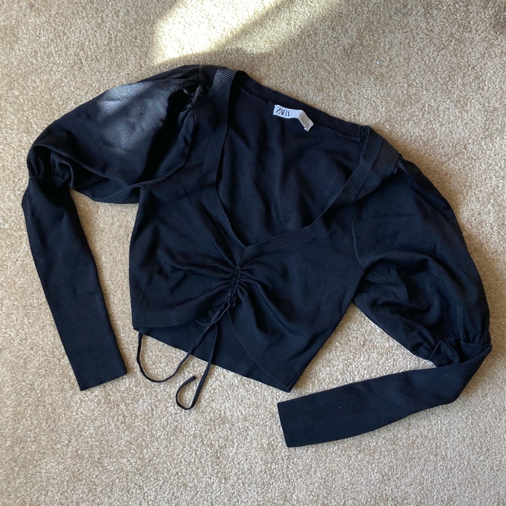 Zara Ruched Crop Top